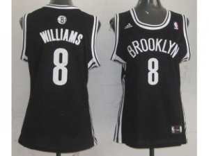 women nba brooklyn nets #8 williams black[revolution 30 swingman]