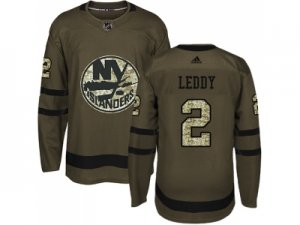 Adidas New York Islanders #2 Nick Leddy Green Salute to Service Stitched NHL Jersey