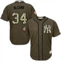 Men's Majestic New York Yankees #34 Brian McCann Replica Green Salute to Service MLB Jersey