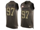 Nike New York Giants #97 Devin Taylor Limited Green Salute to Service Tank Top NFL Jersey