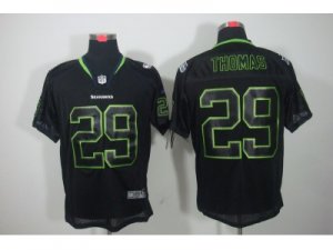 Nike NFL Seattle Seahawks #29 Earl Thomas Black Jerseys(Lights Out Elite)