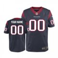 Mens Nike Houston Texans Customized Elite Navy Blue Team Color NFL Jersey