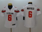 Nike Browns #6 Baker Mayfield White Women New Vapor Untouchable Player Limited Jersey