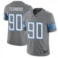 Nike Lions #90 Trey Flowers Gray Color Rush Limited Jersey