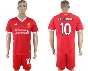 2017-18 Liverpool 10 COUTINHO Home Soccer Jersey