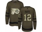 Adidas Philadelphia Flyers #12 Michael Raffl Green Salute to Service Stitched NHL Jersey