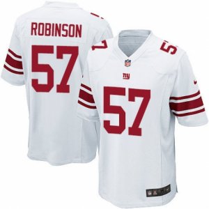 Men\'s Nike New York Giants #57 Keenan Robinson Game White NFL Jersey