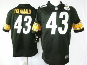 Nike pittsburgh steelers #43 polamalu black Game Jerseys