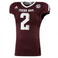 Texas A&M Aggies Johnny Manziel # 2 College Authentic Techfit Jerseys