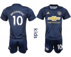 2018-19 Manchester United 10 IBRAHIMOVIC Third Away Youth Soccer Jersey