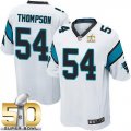 Youth Nike Panthers #54 Shaq Thompson White Super Bowl 50 Stitched Jersey