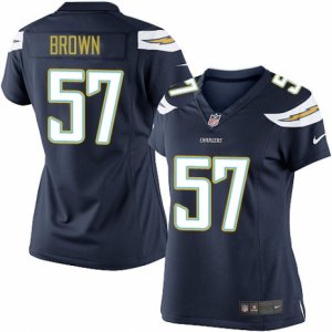Women\'s Nike San Diego Chargers #57 Jatavis Brown Limited Navy Blue Team Color NFL Jersey