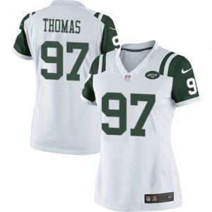 Women\'s Nike New York Jets #97 Lawrence Thomas Limited White NFL Jersey