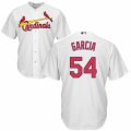 Mens Majestic St. Louis Cardinals #54 Jamie Garcia Authentic White Home Cool Base MLB Jersey