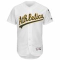 Men's Oakland Athletics Majestic Home Blank White Flex Base Authentic Collection Team Jersey