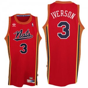 Philadelphia 76ers #3 Allen Iverson Red Hardwood Classics Swingman Jersey