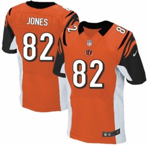 Men\'s Nike Cincinnati Bengals #82 Marvin Jones Elite Orange Alternate NFL Jersey