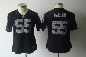 women\'s nfl oakland raiders #55 mcclain black(2011)