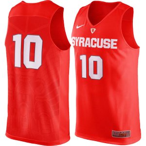 Nike Syracuse Orange #10 Orange Basketball College Jersey03