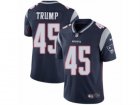 Nike Patriots #45 Donald Trump Navy Blue Team Color Mens Stitched NFL Vapor Untouchable Limited Jersey