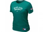 Women Toronto Blue Jays Nike L.Green Short Sleeve Practice T-Shirt