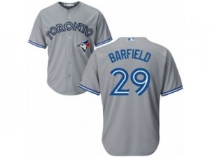 Youth Majestic Toronto Blue Jays #29 Jesse Barfield Authentic Grey Road MLB Jersey