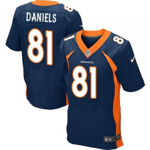 Nike Denver Broncos #81 Owen Daniels blue jerseys(Elite)