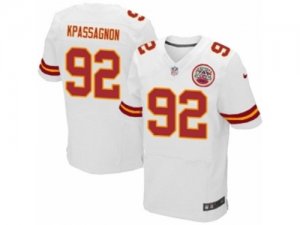 Mens Nike Kansas City Chiefs #92 Tanoh Kpassagnon Elite White NFL Jersey