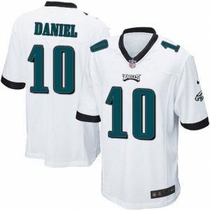 Mens Nike Philadelphia Eagles #10 Chase Daniel Game White NFL Jersey