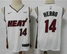 Men Miami Heat #14 Tyler Herro White 2021 Nike Swingman Stitched