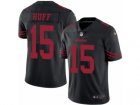 Mens Nike San Francisco 49ers #15 Josh Huff Limited Black Rush NFL Jersey