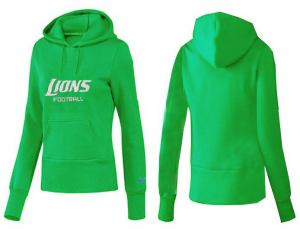 Women Detroit Lions Logo Pullover Hoodie-134