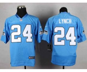 Nike jerseys seattle seahawks #24 marshawn lynch lt.blue[Elite]