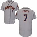 Men's Majestic Houston Astros #7 Craig Biggio Grey Flexbase Authentic Collection MLB Jersey