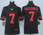 Nike San Francisco 49ers #7 Kaepernick Black Jerseys(Limited)