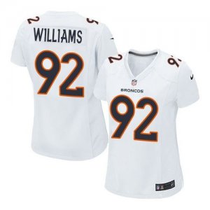 Women Nike Denver Broncos #92 Sylvester Williams White Stitched NFL Game Event Jersey