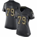 Womens Nike Baltimore Ravens #79 Ronnie Stanley Limited Black 2016 Salute to Service NFL Jersey