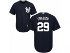 Youth Majestic New York Yankees #29 Todd Frazier Authentic Navy Blue Alternate MLB Jersey