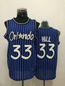 nba orlando magic #33 HILL blUE