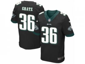 Mens Nike Philadelphia Eagles #36 Dwayne Gratz Elite Black Alternate NFL Jersey