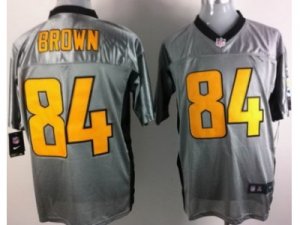 Nike NFL Pittsburgh Steelers #84 Antonio Brown Grey Shadow Jerseys