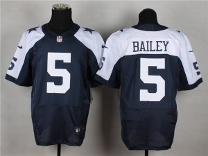 Nike Dallas cowboys #5 bailey thankgivings blue jerseys[Elite]