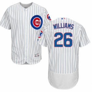 Men\'s Majestic Chicago Cubs #26 Billy Williams White Flexbase Authentic Collection MLB Jersey