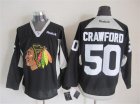 NHL Chicago Blackhawks #50 Corey Crawford black jerseys