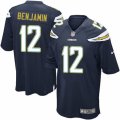 Mens Nike San Diego Chargers #12 Travis Benjamin Game Navy Blue Team Color NFL Jersey