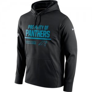 Men\'s Carolina Panthers Nike Black Circuit Property Of Performance Pullover Hoodie