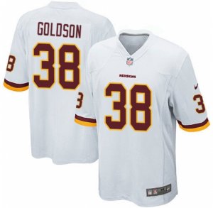 Men\'s Nike Washington Redskins #38 Dashon Goldson Game White NFL Jersey