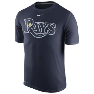 MLB Men\'s Tampa Bay Rays Nike Authentic Collection Legend T-Shirt - Navy