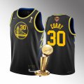 Warriors #30 Stephen Curry Black Nike 2022 Finals Champions Swingman Jersey