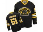 Mens Reebok Boston Bruins #51 Ryan Spooner Authentic Black Third NHL Jersey